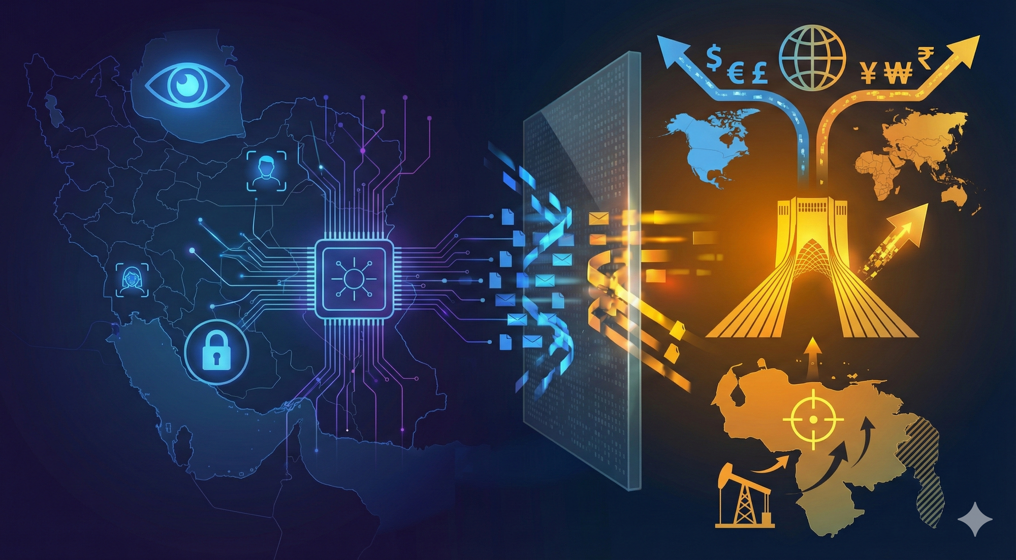 Iran Blacks Out. Sanctions Go Kinetic. Finance Splits